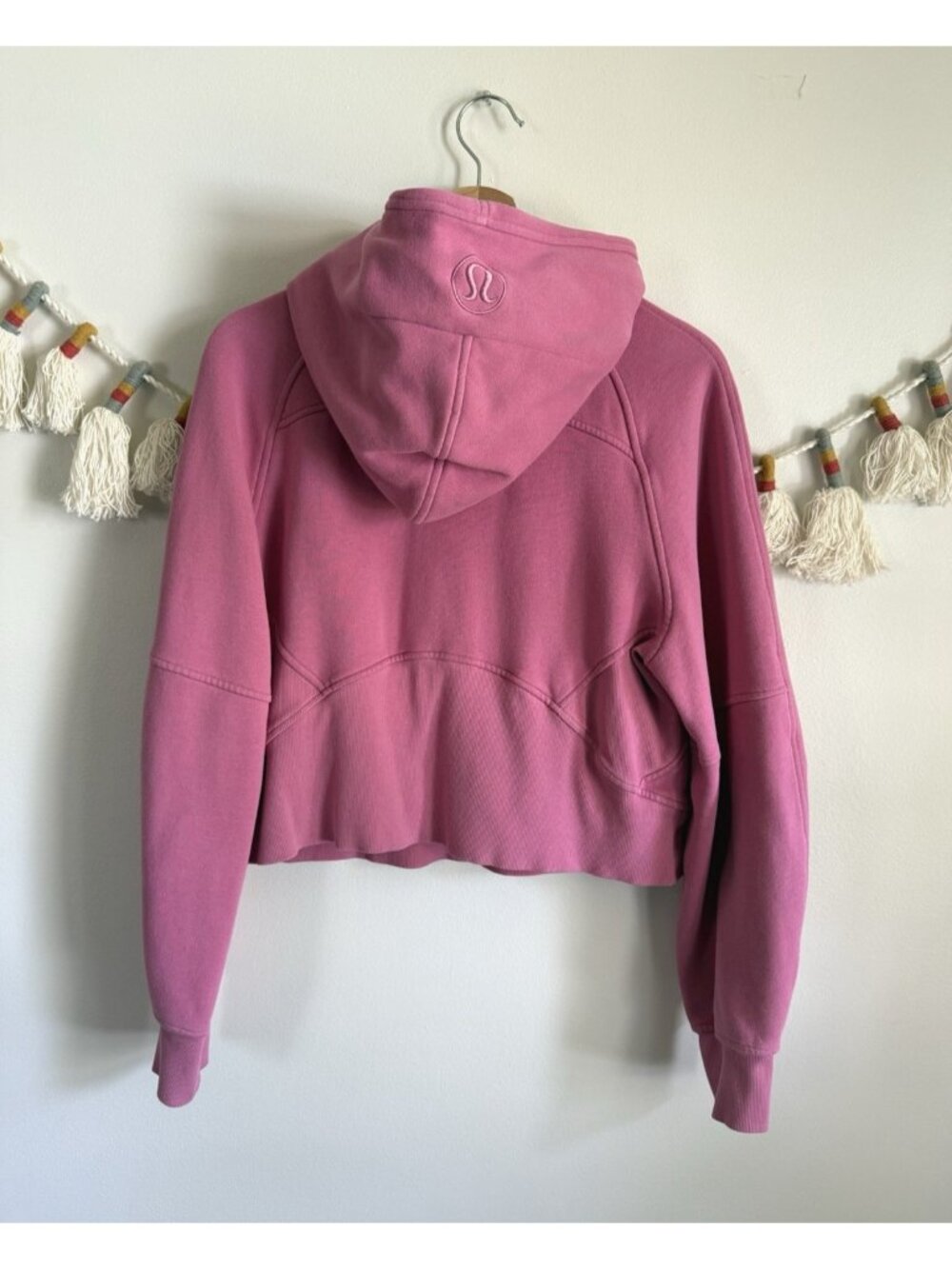 Lululemon Scuba Oversized Half Zip Hoodie Pink Casual Pilates Loungewear XS/S - Picture 2 of 8